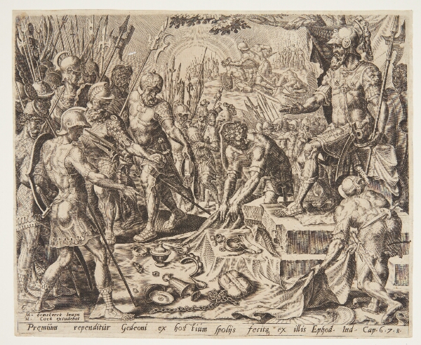 Maarten van Heemskerck, Gideon modtager en del af krigsbyttet