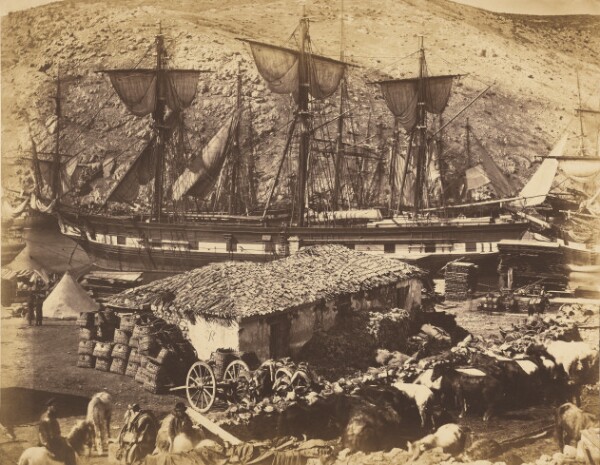 Roger Fenton, Harbour of Balaklava, The Cattle Pier