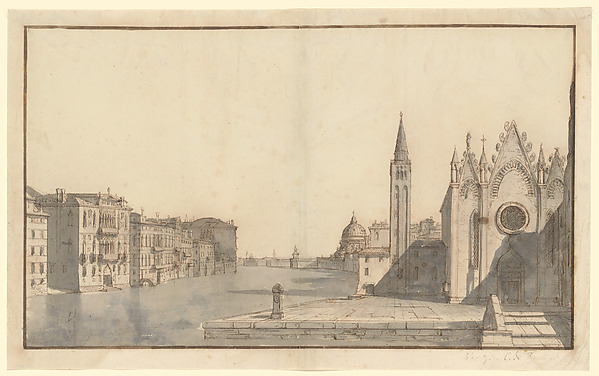 Bernardo Bellotto, The Grand Canal from the Carità to the Dogana da Mar