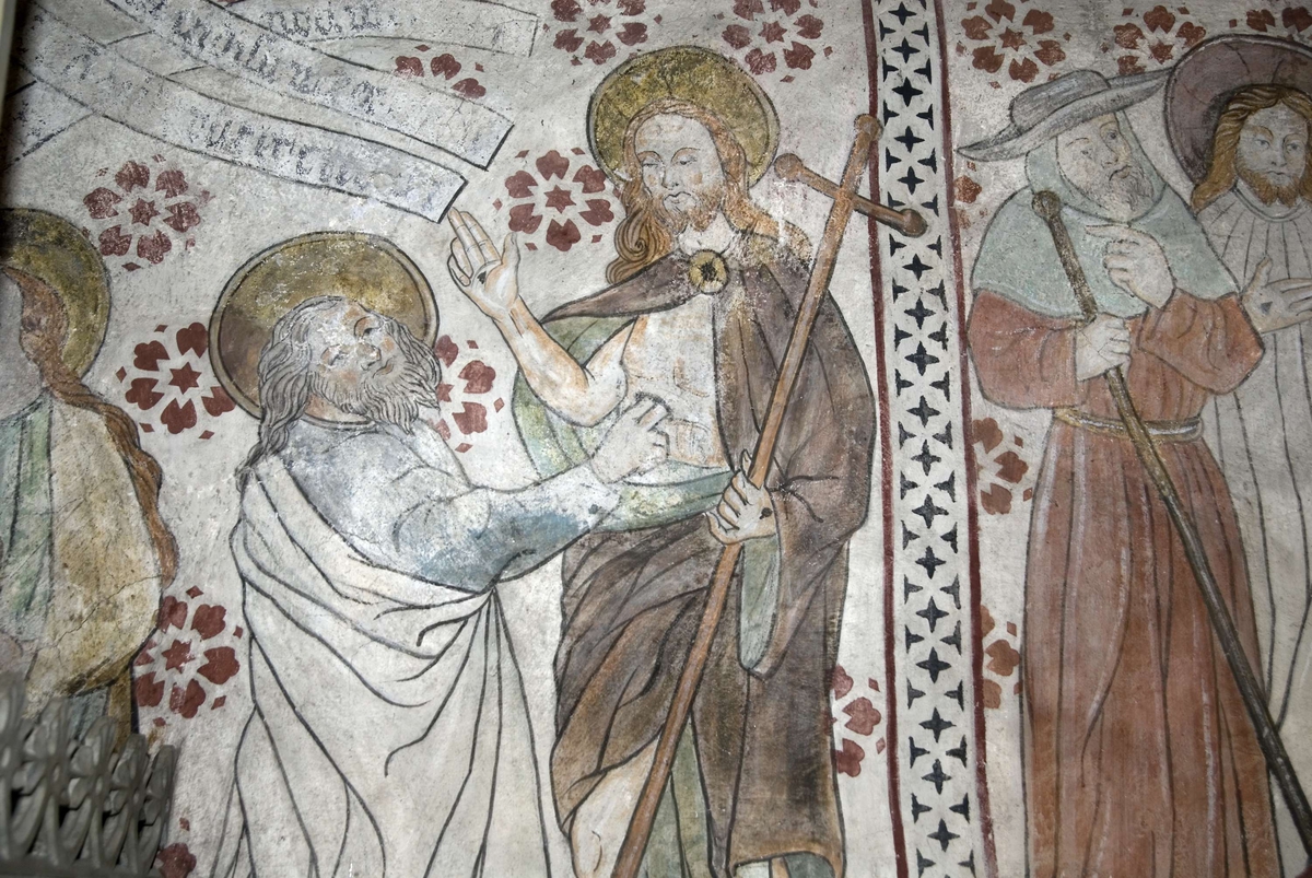 Bengt Backlund, Kalkmålning i Odensala kyrka, Uppland 2009