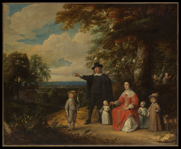 Jacques d'Arthois, Family Group in a Landscape