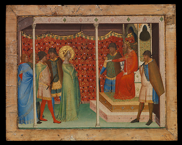 Bernardo Daddi, Saint Reparata before the Emperor Decius