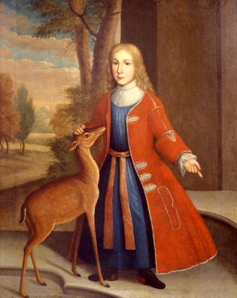 Gerardus Duyckinck I, De Peyster Boy, with a Deer