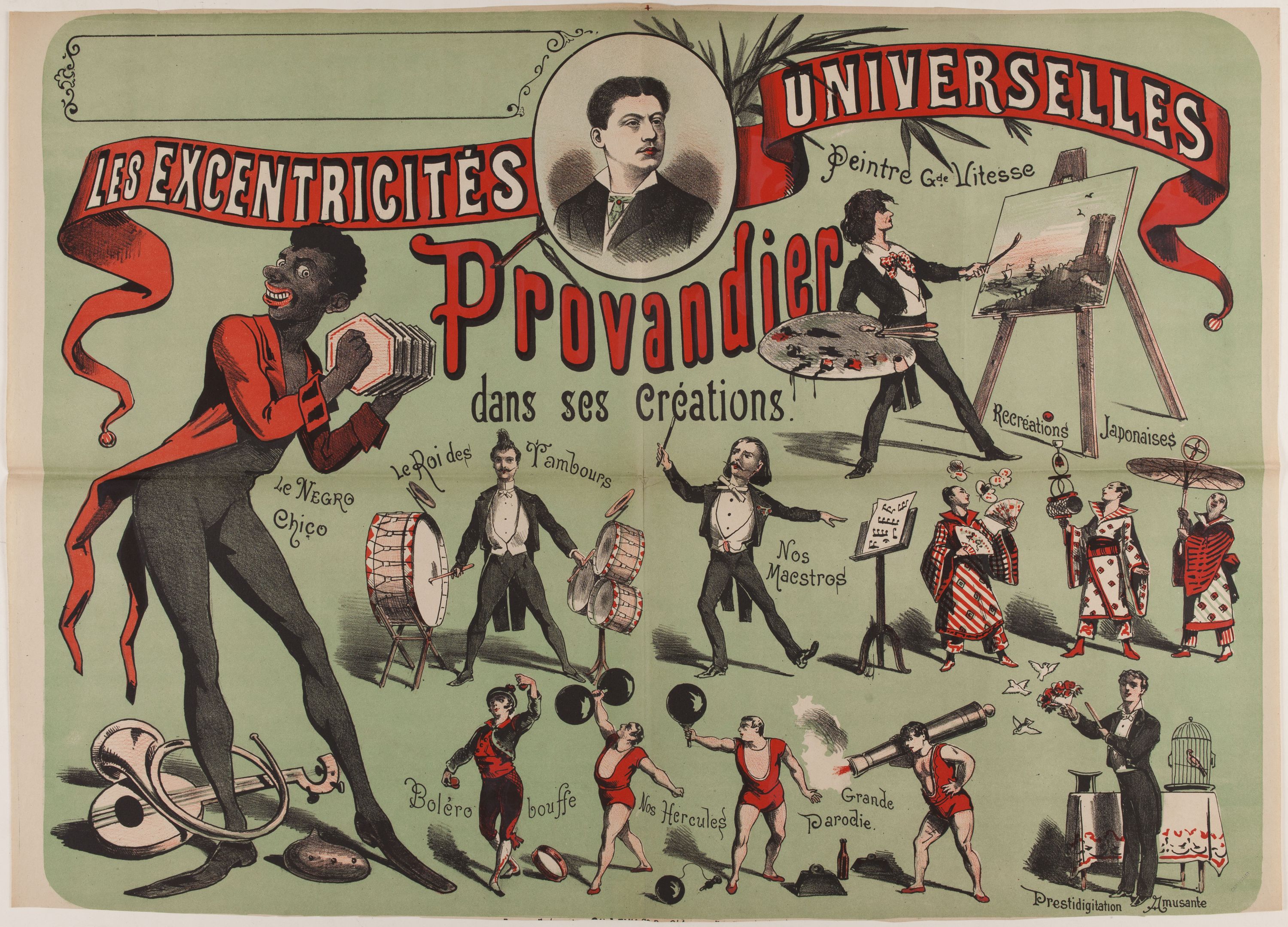 Anonyme, LES EXCENTRICITES/ UNIVERSELLES/ Provandier/ dans ses Créations.