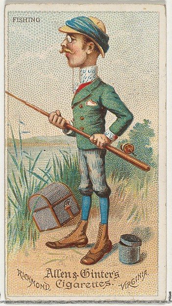 Allen & Ginter, Fishing, from World's Dudes series (N31) for Allen & Ginter Cigarettes