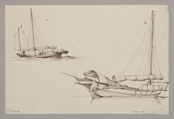George Chinnery, Small Chinese junks