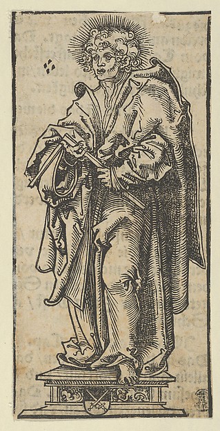 Lucas Cranach the Elder, Silver Statuette of St. Matthias, from the "Wittenberg Reliquaries"