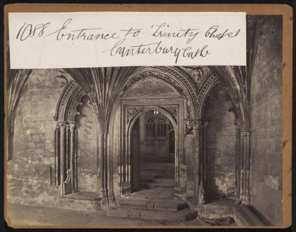 Francis Frith, Entrance to Trinity Chapel.  Canterbury Cath'l