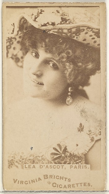 Allen & Ginter, Lea D'ascot, Paris, from the Actors and Actresses series (N45, Type 1) for Virginia Brights Cigarettes