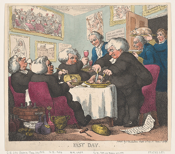 Thomas Rowlandson, Fast Day