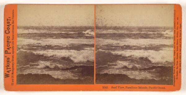 Carleton Watkins, Surf View, Farallone [sic] Islands, Pacific Ocean.