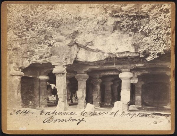 Francis Frith, Entrance to Caves of Elephanta.  Bombay