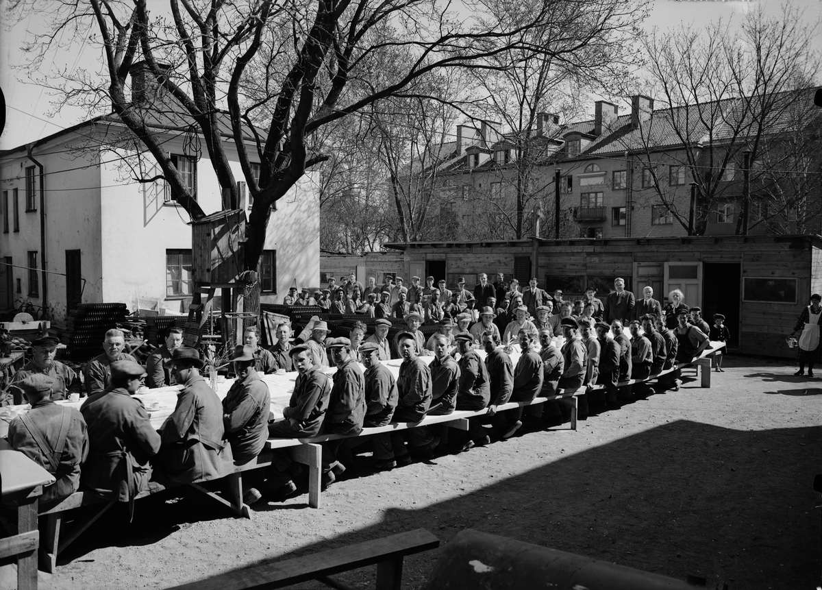 Paul Sandberg, Taklagskaffe, Uppsala 1936