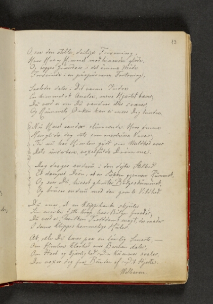 Johan Thomas Lundbye, Rankeornament samt vers. Side 13