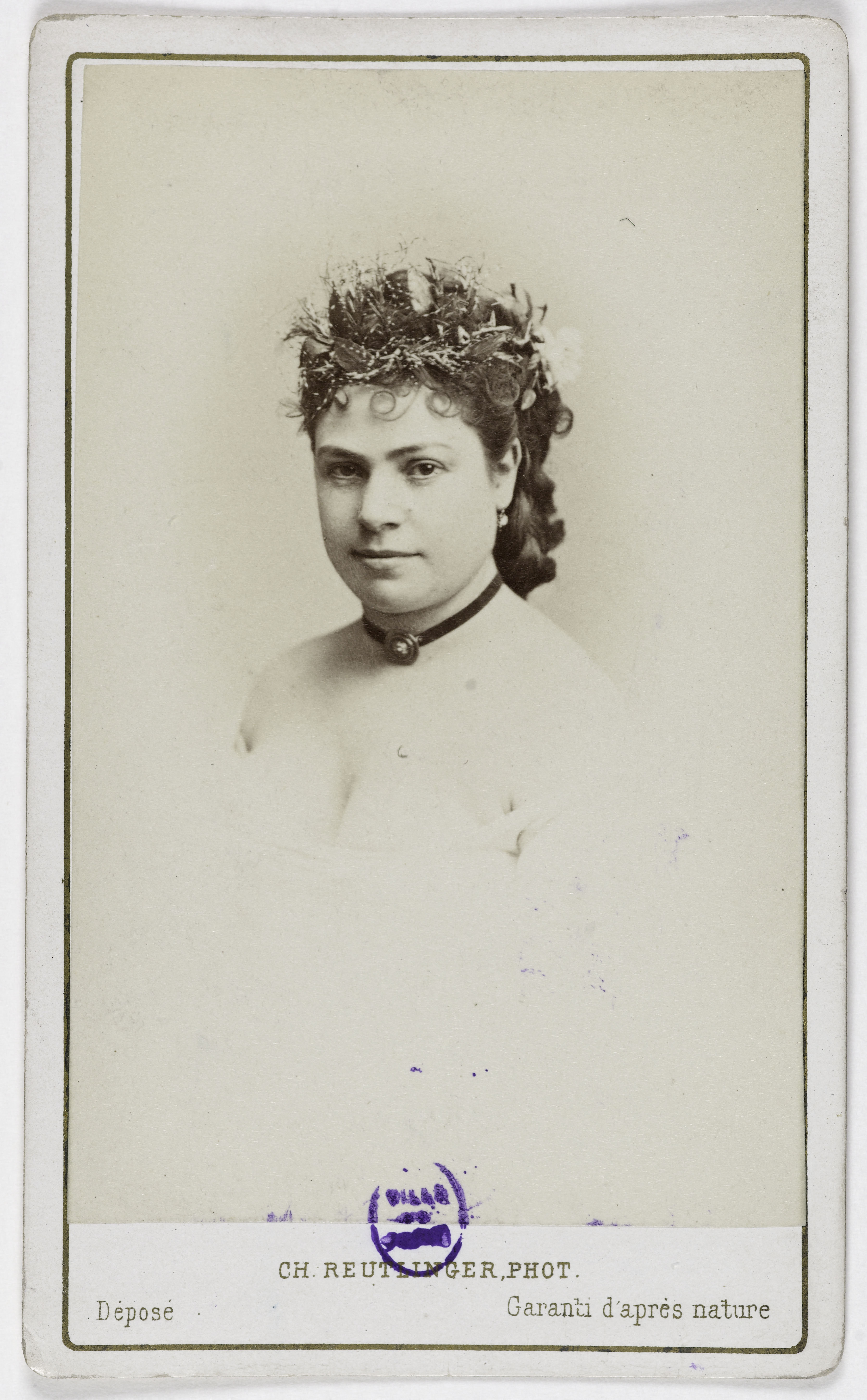 Charles Reutlinger, Portrait d'Antoinette (Joséphine ou Anna) Dorlia (actrice)