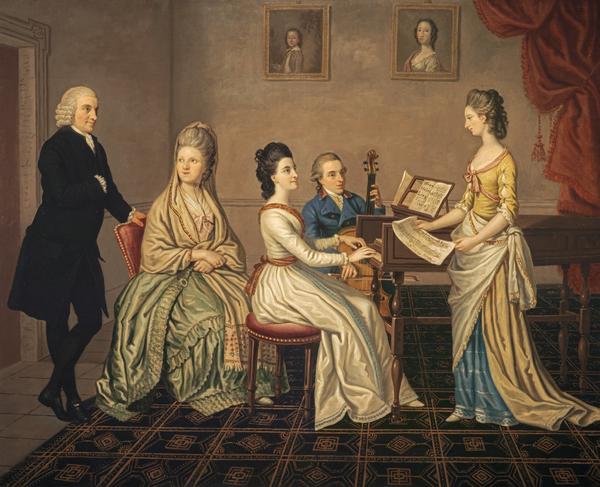David Allan, James Erskine, Lord Alva (1722 - 1796) and his family