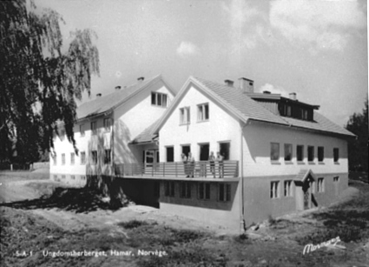 Anno Domkirkeodden, EKSTERIØR: UNGDOMSHERBERGET, N. U. H. , POSTKORT.