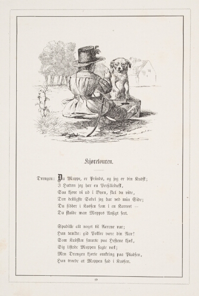H.P. Hansen, Kjøretouren. Illustration til H.V. Kaalund, "Fabler for Børn"