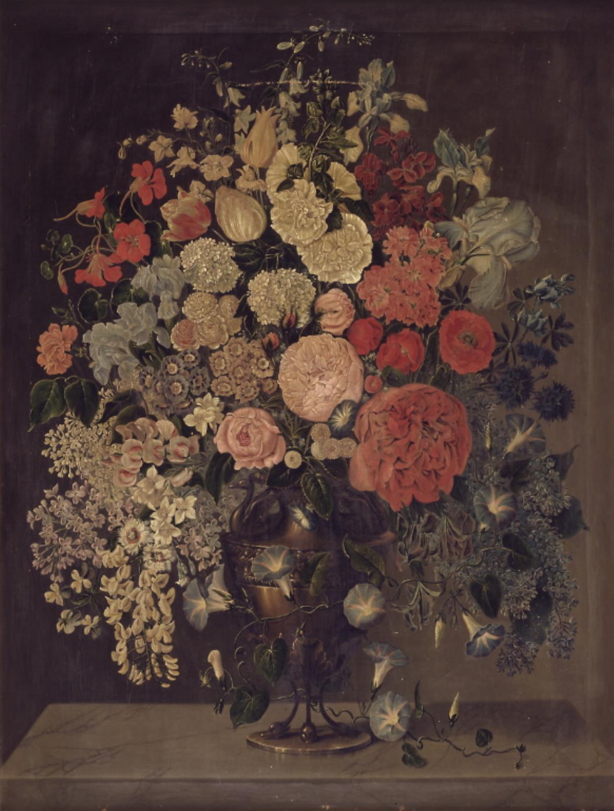 Carl Christian Seydewitz, En stor vase med blomster