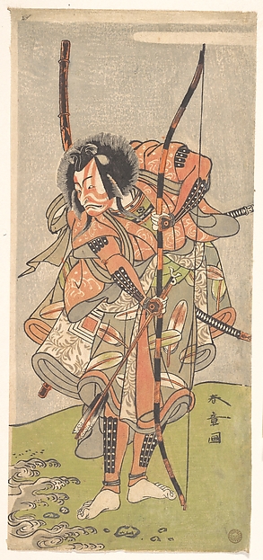 Katsukawa Shunshō　勝川春章, Kabuki Actor Ichikawa Ebizō III (Ichikawa Danjūrō IV)