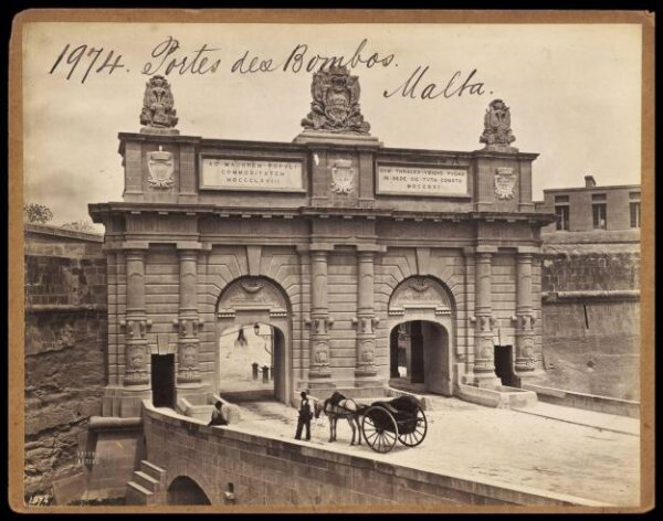 Francis Frith, Portes des Bombos.  Malta