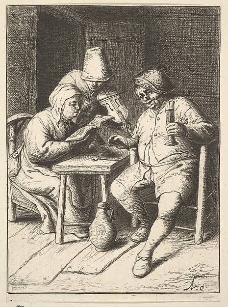 Adriaen van Ostade, Singing Couple and Violin