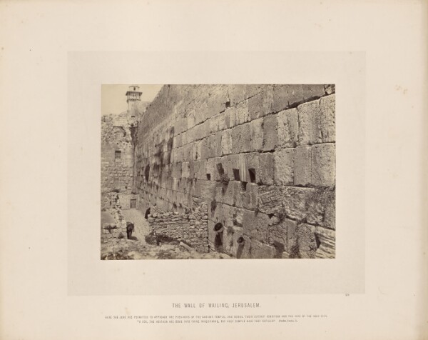 Francis Frith, The Wall of Wailing, Jerusalem