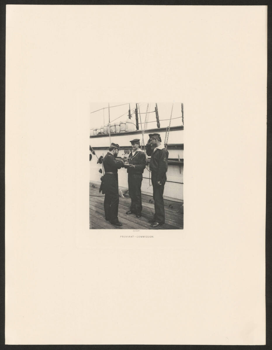 AlexanderHauger, Proviant - Commission (aus der Serie "Bord-Scenen - Bilder aus dem Schiffsleben der K.u.K. Kriegsmarine")