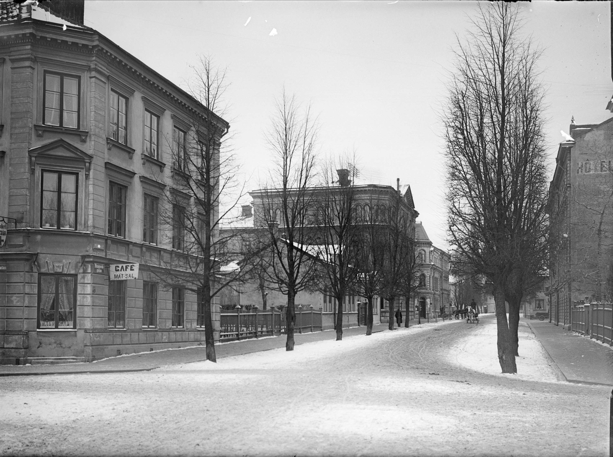 Alfred Dahlgren, Bangårdsgatan - Kungsgatan, Kungår, Uppsala 1901 - 1902