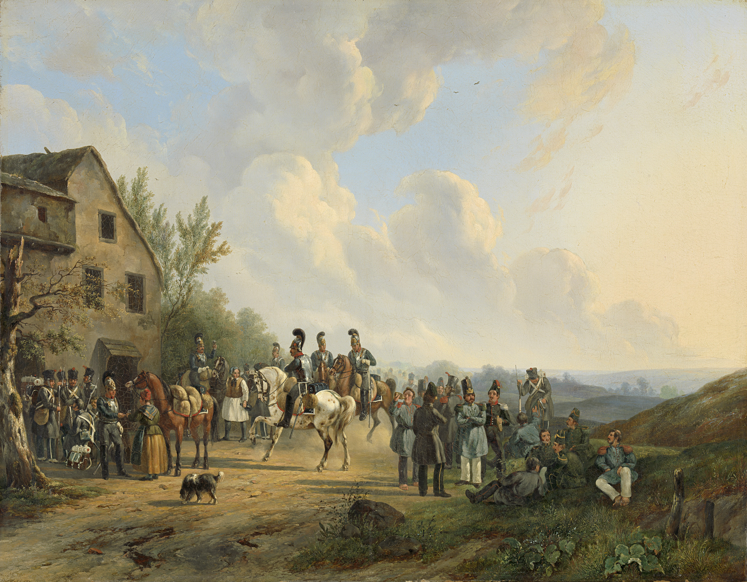 Wouterus Verschuur, Scene from the Ten Days' Campaign against the Belgian Revolt, August 1831