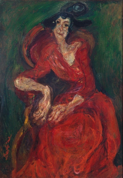 Chaim Soutine, La femme en rouge