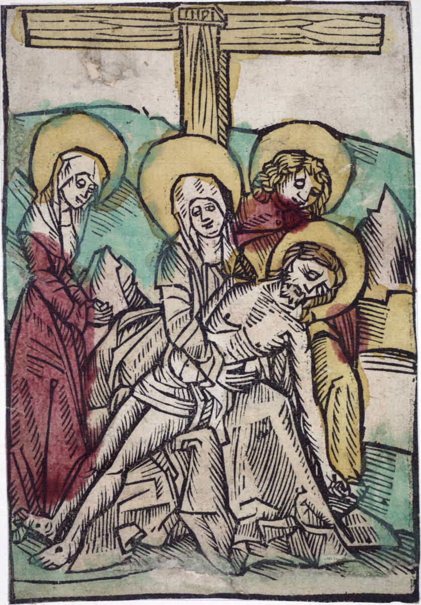 Anonym, Die Pietà mit Johannes und Magdalena