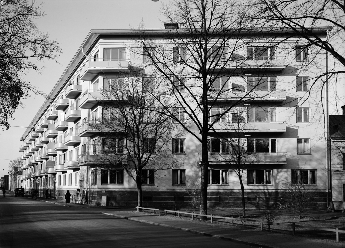 Paul Sandberg, Börjegårdarna, kvarteret Vindhem, Börjegatan, Uppsala 1936