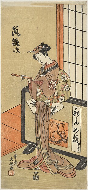 Ippitsusai Bunchō, The Actor Arashi Hinaji in a Female Role