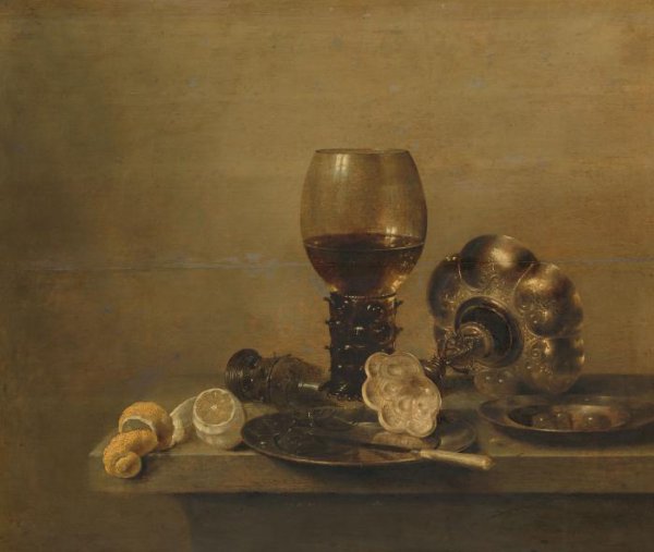Willem Claesz Heda, Still Life with a Broken Glass