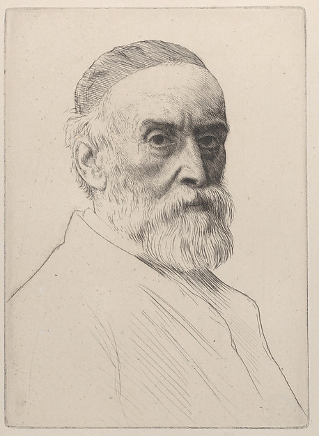 Alphonse Legros, Portrait of George Frederic Watts