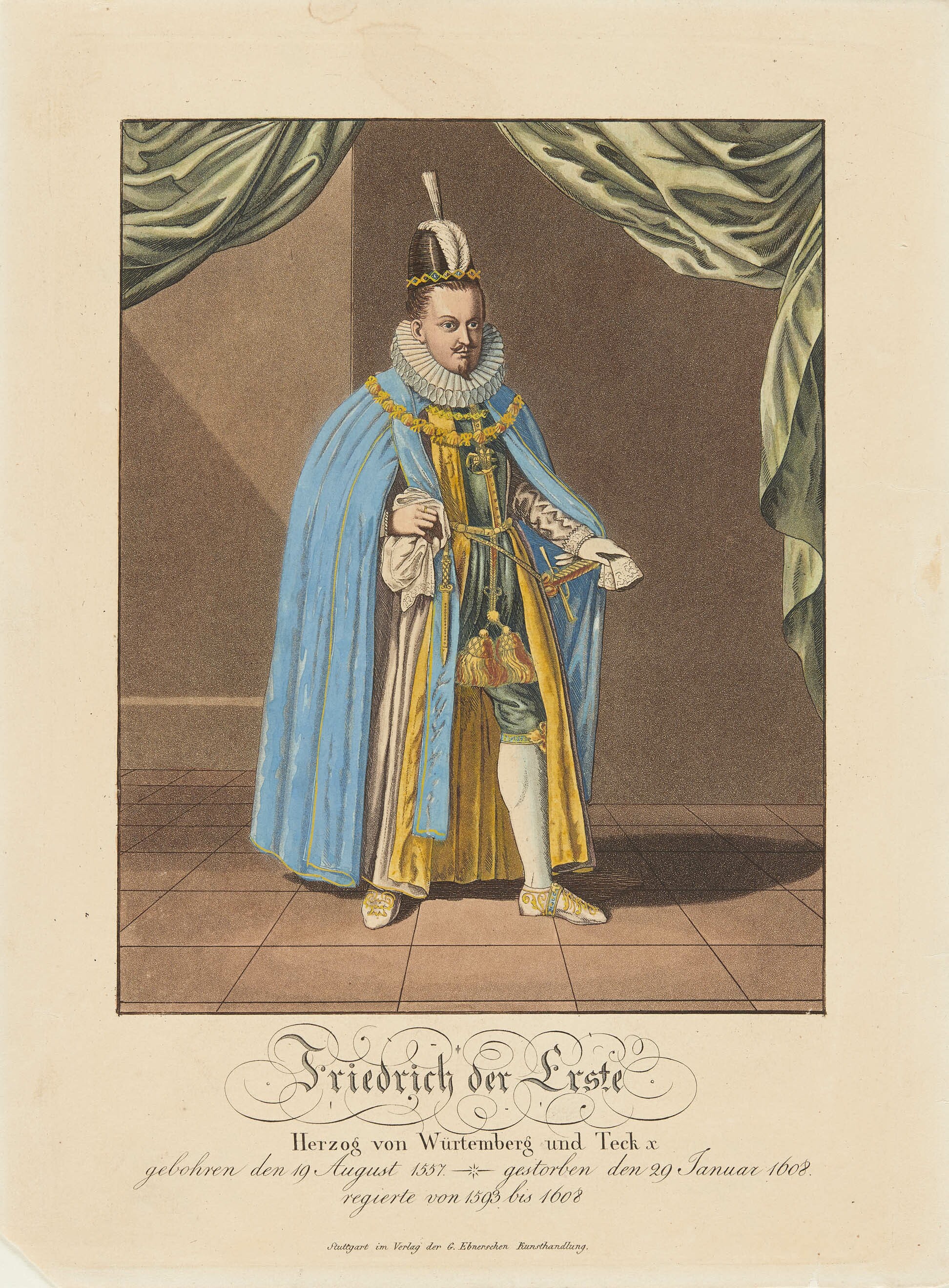 Andreas Matthäus Wolfgang, Bildnis Herzog Friedrich I. von Württemberg