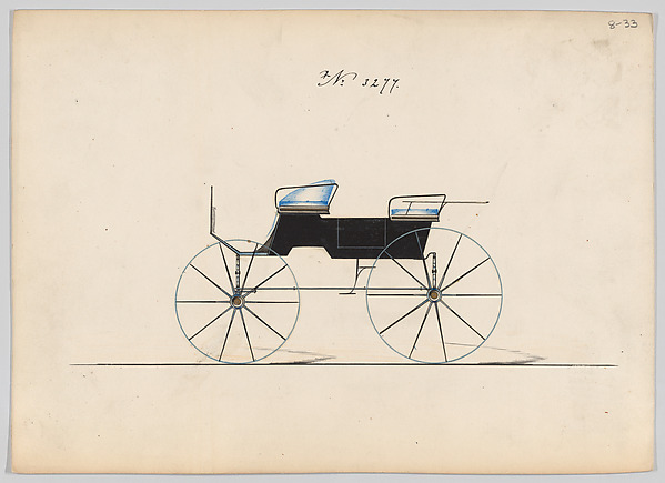 Brewster & Co., Design for 4 seat Phaeton, no top, no. 3277