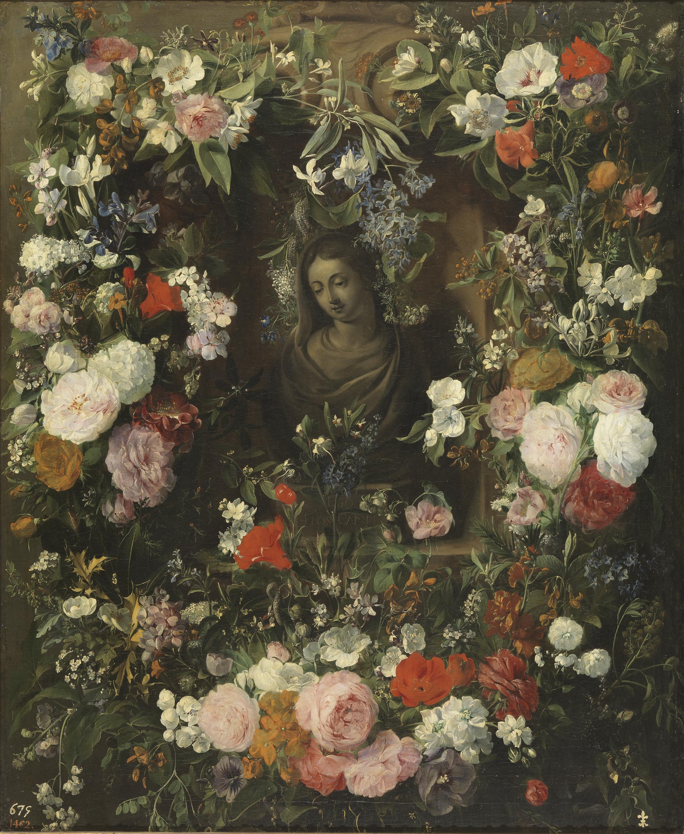 Nicolaes van Verendael, Garland surrounding the Virgin Mary
