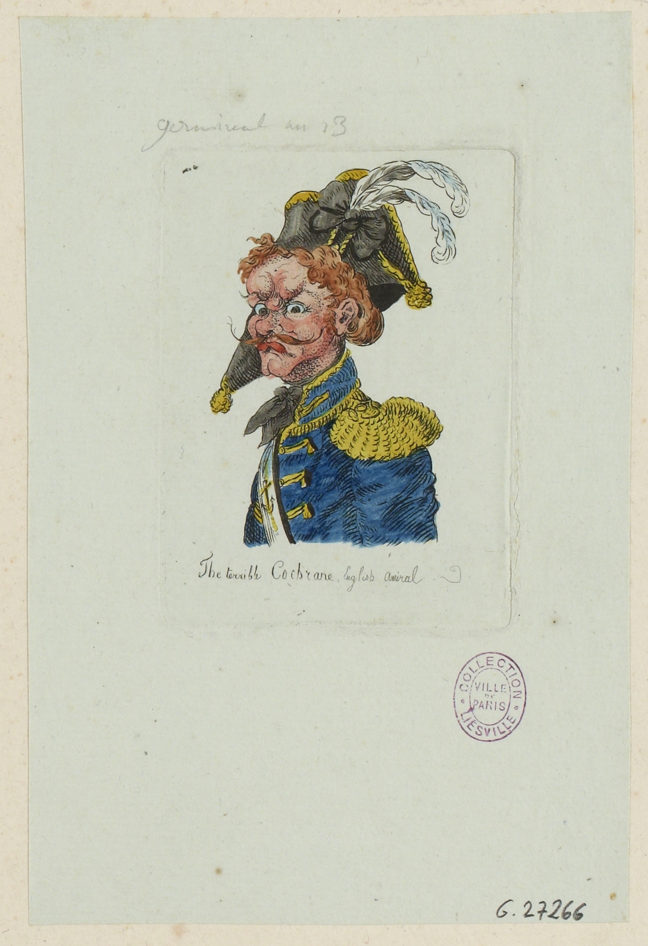 Anonyme, The terrible Cochrane, English amiral