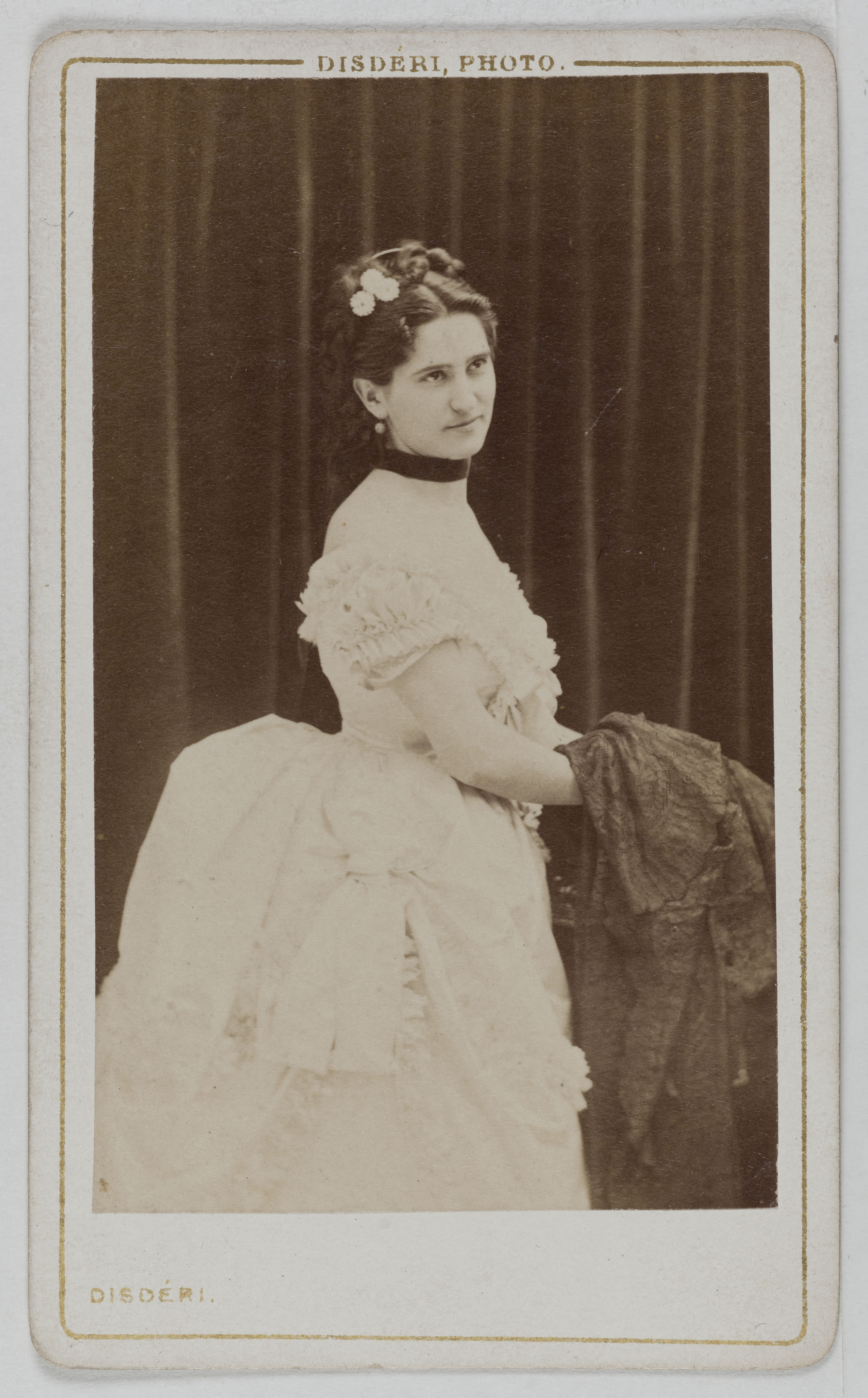 André-Adolphe-Eugène Disdéri, Portrait de Liedert, (actrice)