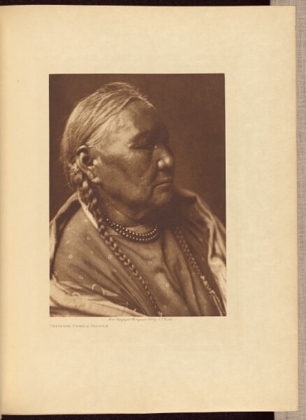 Edward S. Curtis, Cheyenne Female Profile