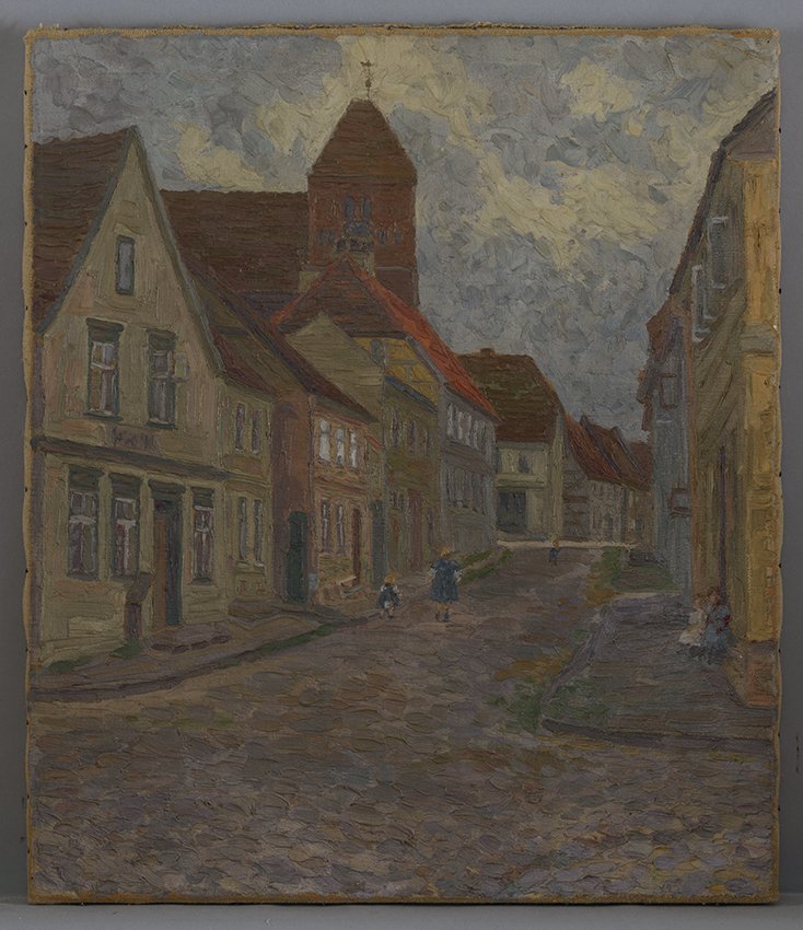 Luise Schmidt, Straße in norddeutscher Stadt, 1. Hälfte 20. Jahrhundert