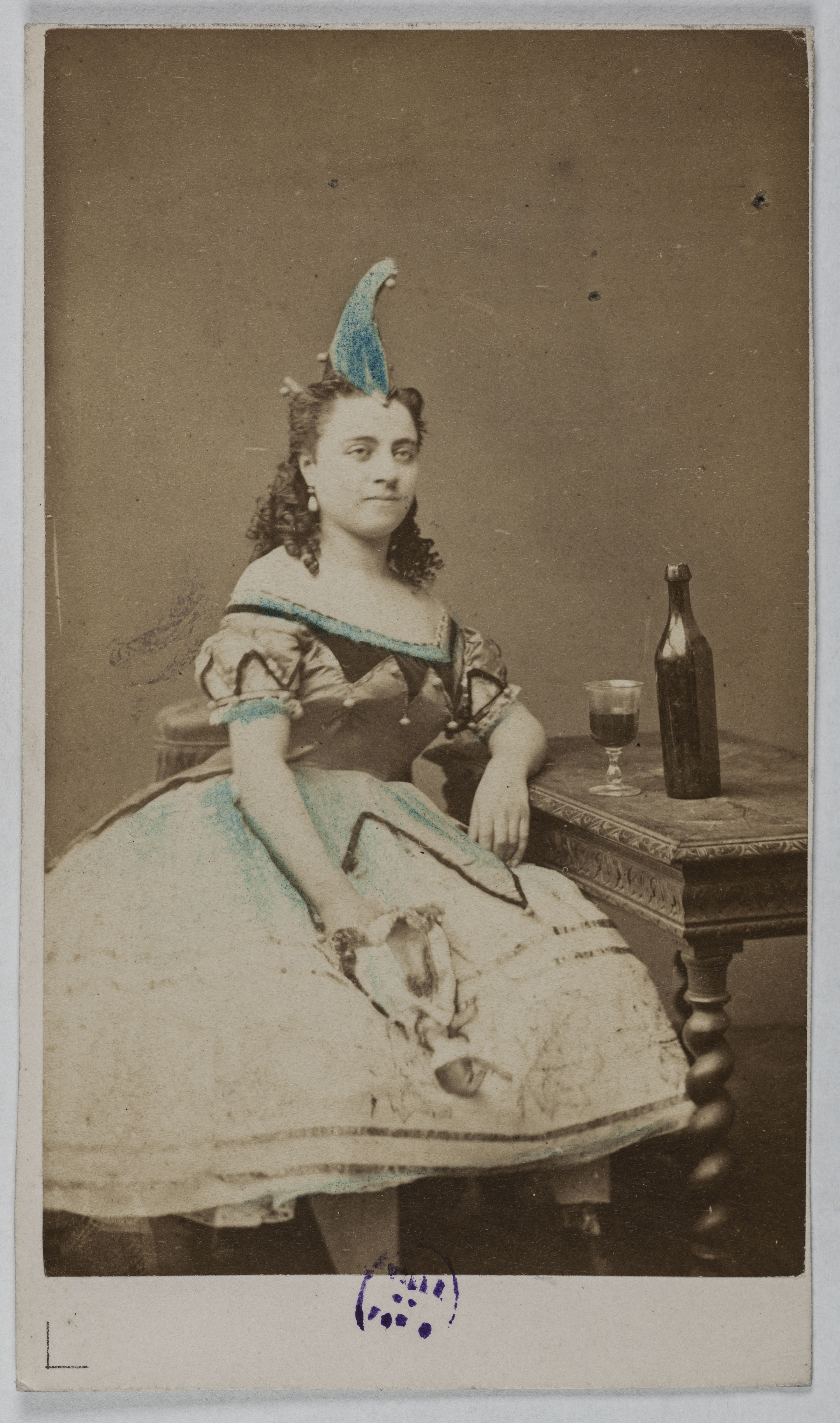 Anonyme, Portrait d'Emma Fraix (actrice aux Folies Marigny)