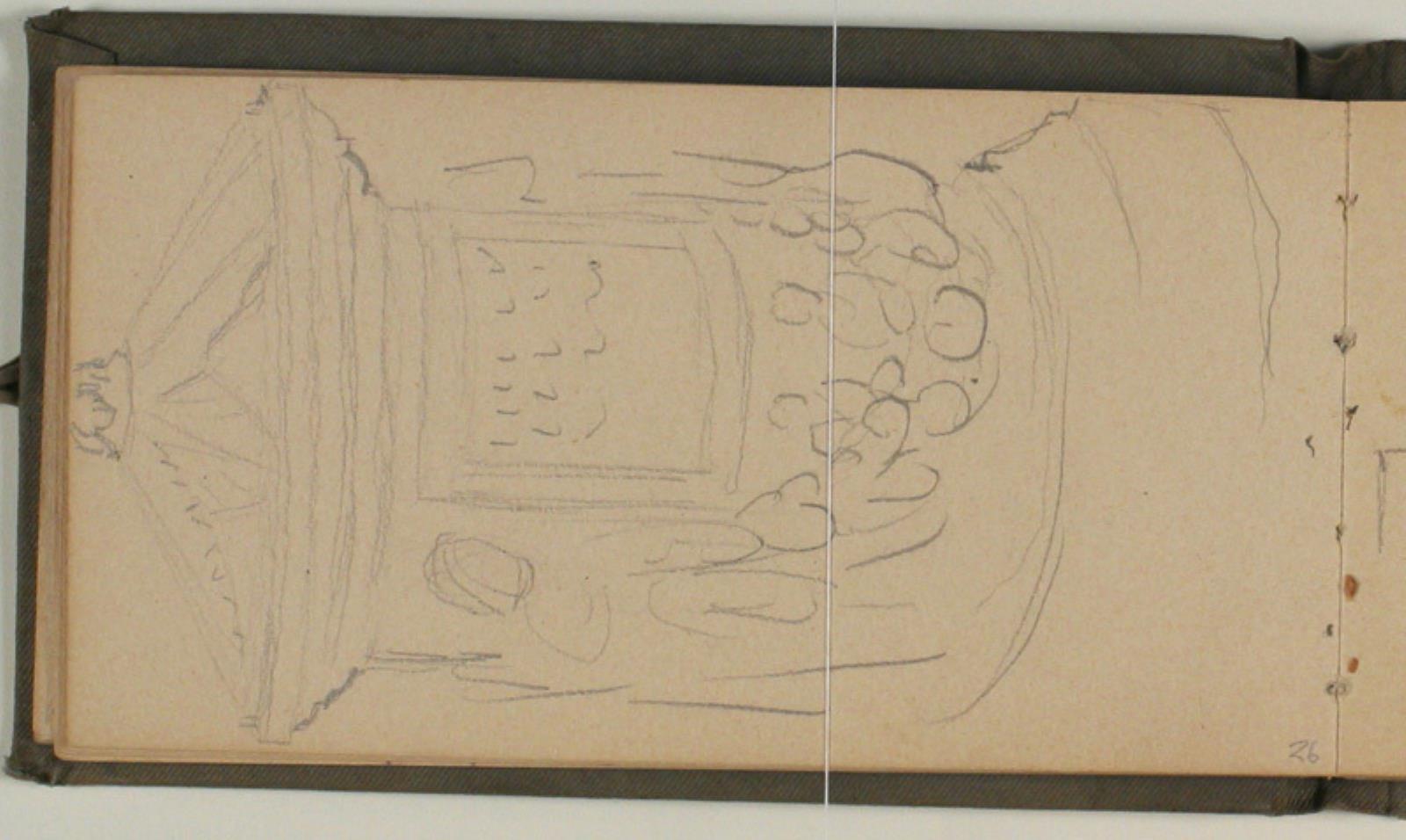Niels Larsen Stevns, Studie af gravmæle