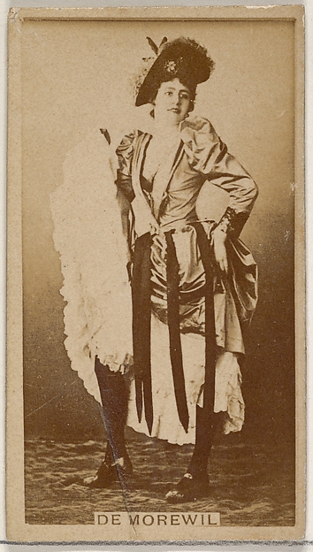 Allen & Ginter, De Morewil, from the Actors and Actresses series (N45, Type 8) for Virginia Brights Cigarettes