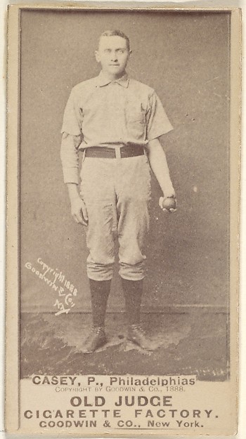 Goodwin & Company, Dan Casey, Pitcher, Philadelphia, from the Old Judge series (N172) for Old Judge Cigarettes
