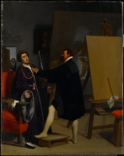 Jean Auguste Dominique Ingres, Aretino in the Studio of Tintoretto