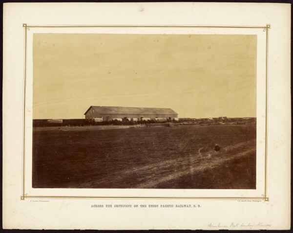 Alexander Gardner, [Warehouse, Fort Harker, Kansas]