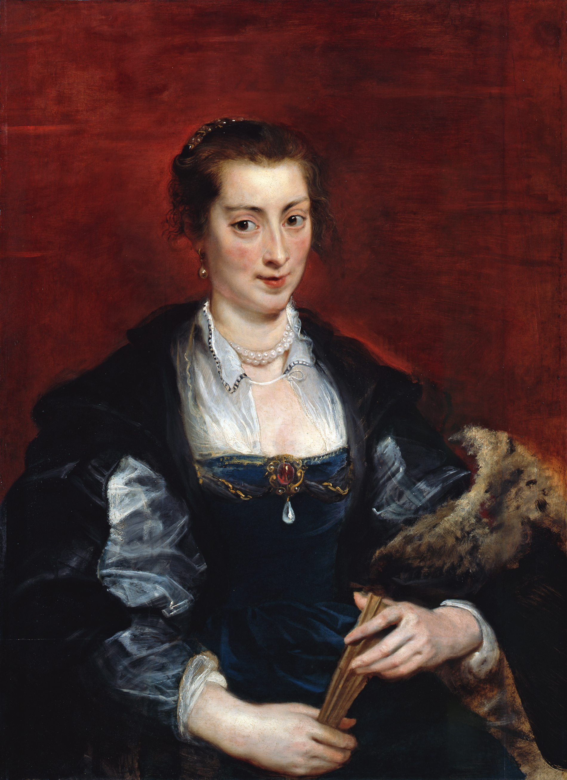 Peter Paul Rubens, Portrait of a woman, traditionally identified as Isabella Brant